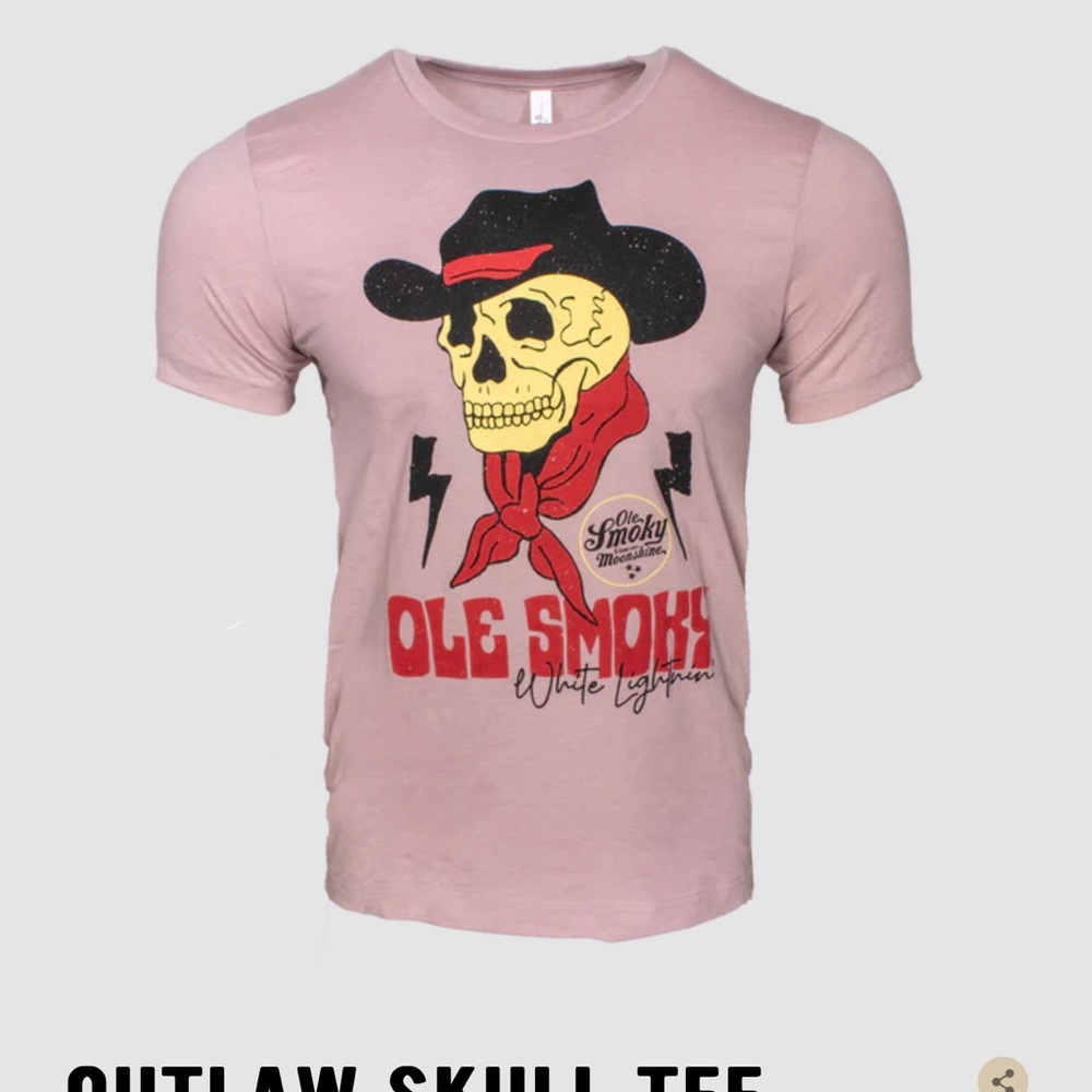 Ole Smoky Moonshine Tennessee Distillery Outlaw Skull Graphic Tee sz XL